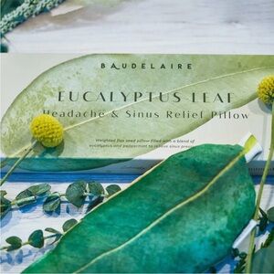 Baudelaire Eucalyptus Leaf Headache & Sinus Relief Pillow - NIB